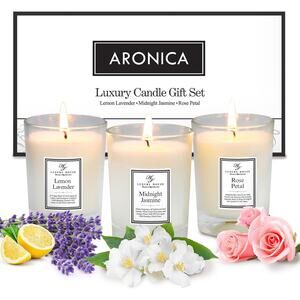 Aronica Secret Santa Gifts for Coworker, Luxury Scripture Candles for Women Sets